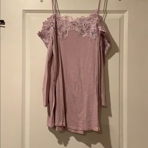 COPY - Anthropologie long sleeve off the shoulder top